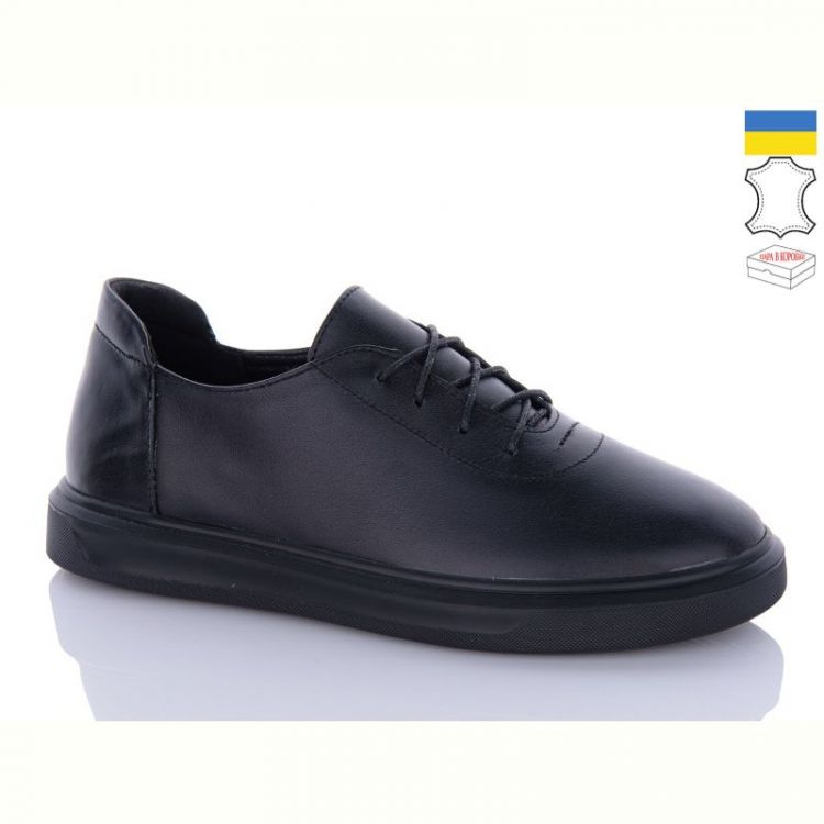 Купить Туфли Garti 404 чорний шкіра на obuv-plus.com.ua