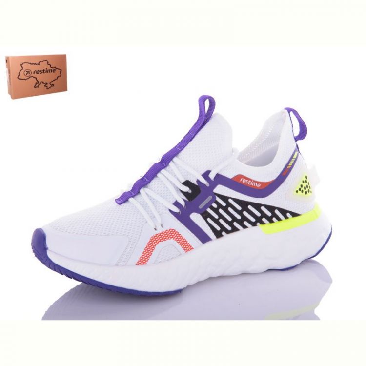 Купить Кроссовки Restime SWL22103 white lime на obuv-plus.com.ua