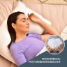Купить Подушка для сна 50х70 см Double Chamber двухкамерная IDEIA двухсторонняя искусственный пух серо белая на obuv-plus.com.ua