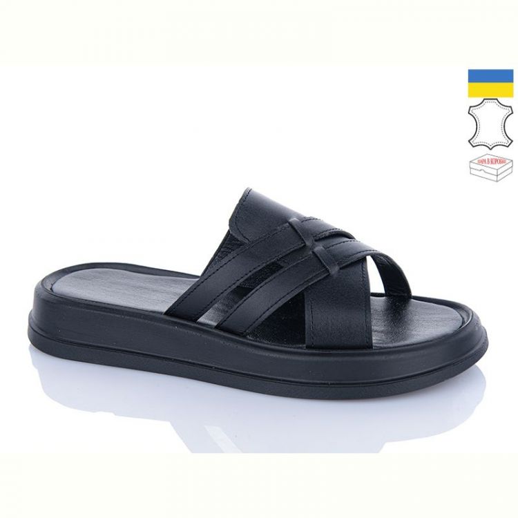 Купить Шлепанцы Garti 0174 чорний шк. на obuv-plus.com.ua