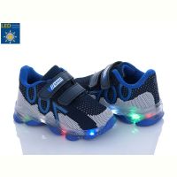 Купить Кроссовки Fzd LC019-2 navy-sky blue LED на obuv-plus.com.ua