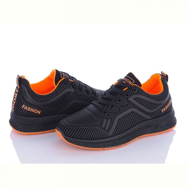Купить Кроссовки Violeta 197-143 black-orange на obuv-plus.com.ua