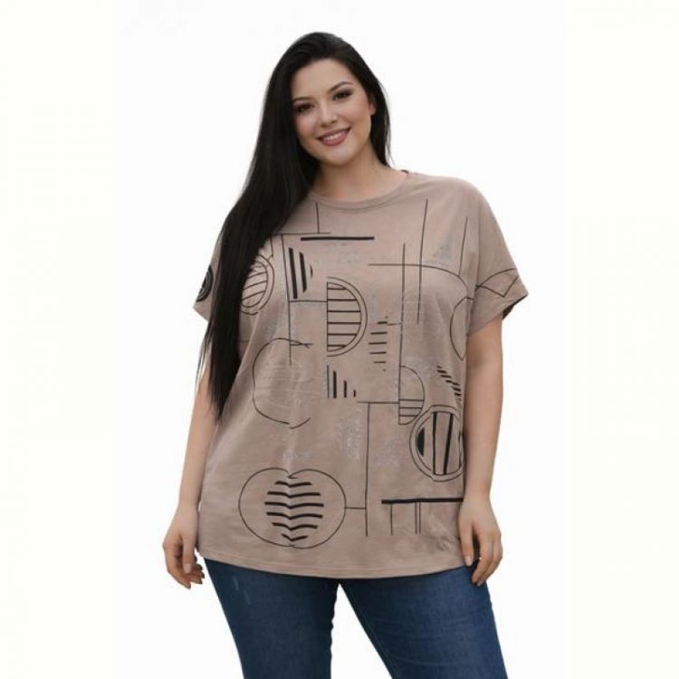 Купить Футболка Elena&Vika 26008 brown на obuv-plus.com.ua