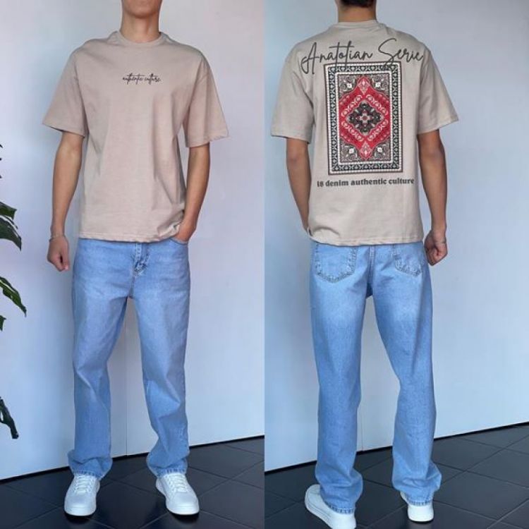 Купить Футболка i8denim 2200 beige на obuv-plus.com.ua