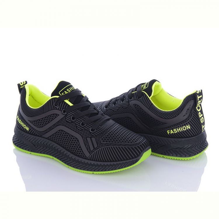 Купить Кроссовки Violeta 197-143 black-green на obuv-plus.com.ua
