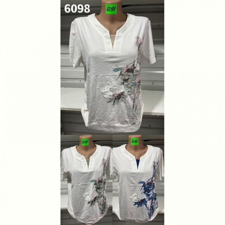 Купить Футболка Gertie 6098 white-blue на obuv-plus.com.ua
