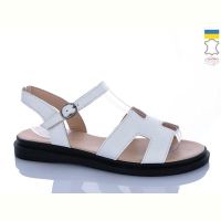 Купить Босоножки Sali 513 білий чор-п. на obuv-plus.com.ua