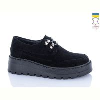 Купить Туфли Garti 450 чорний замш на obuv-plus.com.ua
