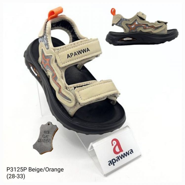Купить Босоножки Apawwa ApB-P3125P beige-orange на obuv-plus.com.ua