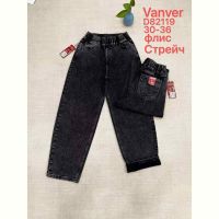 Купить Джинсы Vanver D82119 black на obuv-plus.com.ua