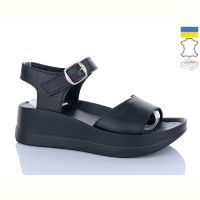 Купить Босоножки Garti 0179 чорний шкіра на obuv-plus.com.ua