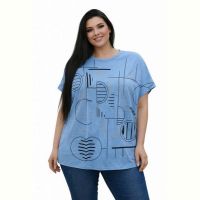 Купить Футболка Elena&Vika 26008 l.blue на obuv-plus.com.ua