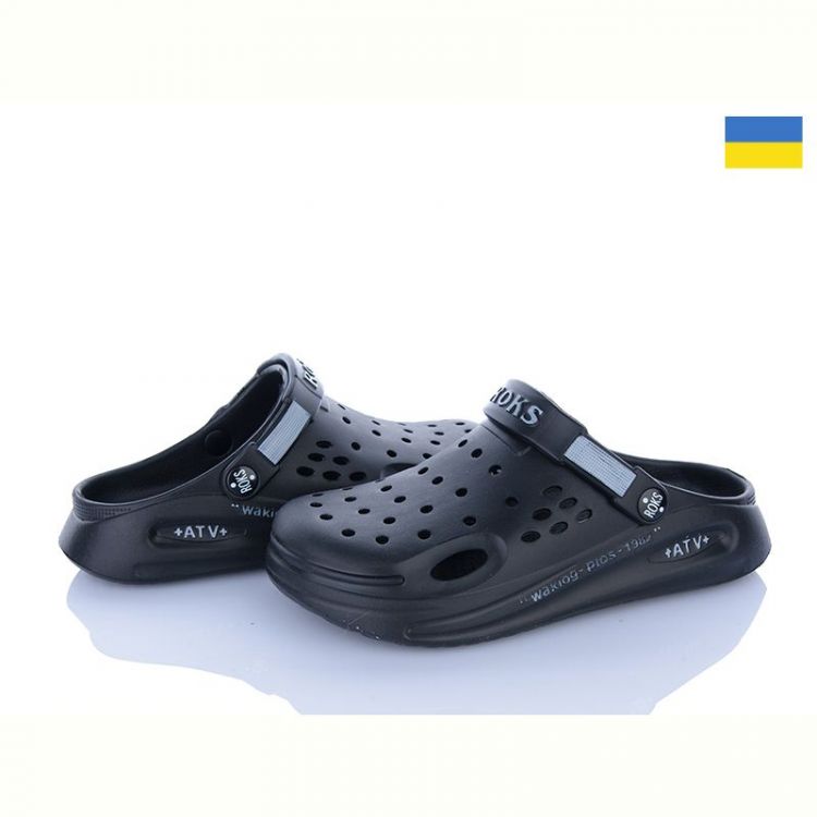 Купить Кроксы Golden Lion 517-010 чорний на obuv-plus.com.ua
