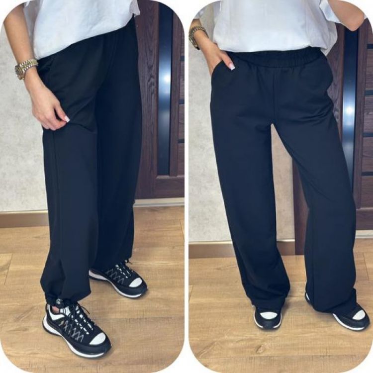 Купить Штаны спорт Valentina 219 black на obuv-plus.com.ua