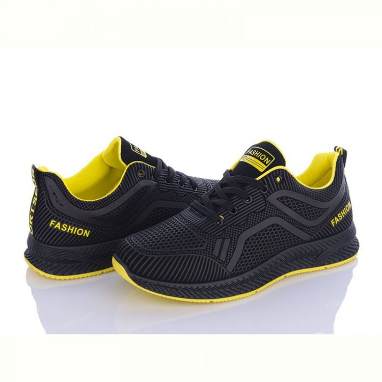 Купить Кроссовки Wonex 197-142 black-yellow на obuv-plus.com.ua