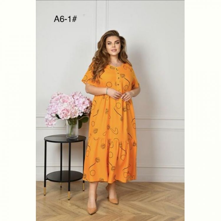 Купить Платье Romeo life A6-1 orange на obuv-plus.com.ua