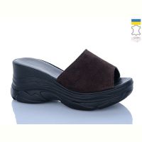 Купить Шлепанцы Garti 525 коричневий замш на obuv-plus.com.ua