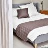 Купить Покрывало на кровать, диван IDEIA Hotel Style 70х240 см двустороннее, стеганое, микрофибра, для гостиниц, дивандек, саше на obuv-plus.com.ua