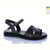 Купить Босоножки Sali 513 коричневий к чор-п. на obuv-plus.com.ua