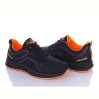 Купить Кроссовки Wonex 197-142 black-orange на obuv-plus.com.ua