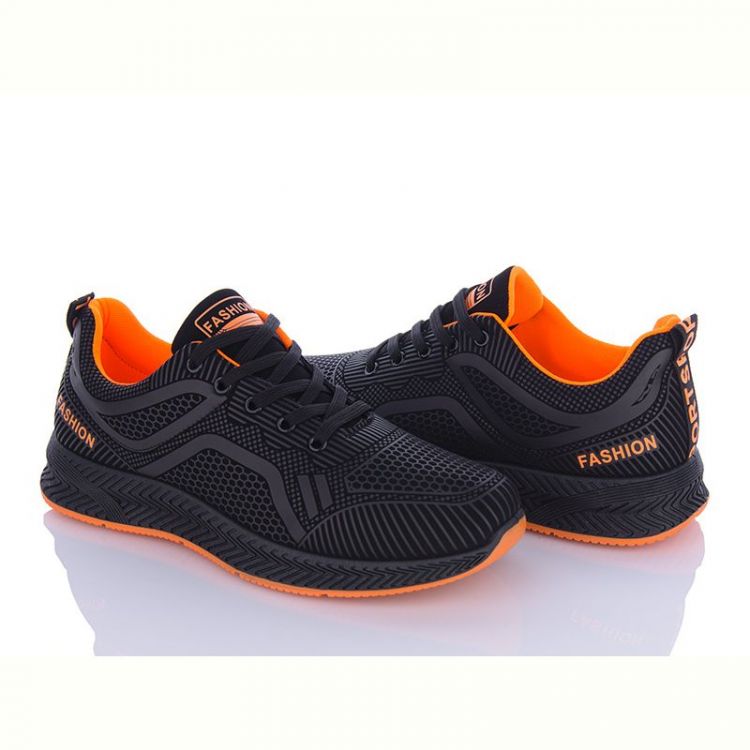 Купить Кроссовки Wonex 197-142 black-orange на obuv-plus.com.ua