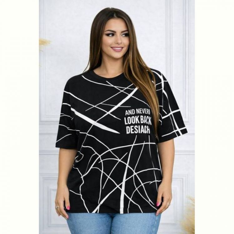 Купить Футболка Elena&Vika 26009 black на obuv-plus.com.ua