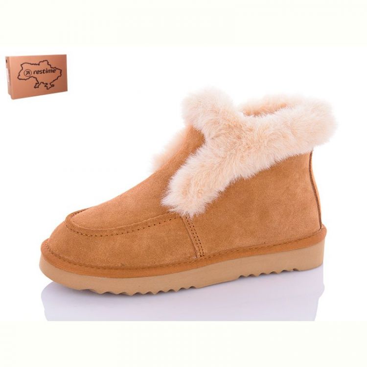 Купить Угги Restime YWZ23004 camel на obuv-plus.com.ua