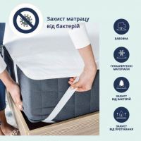 Купить Наматрасник защитный Аква Стоп 90х200 см IDEIA с резинками по углам непромокаемый натуральный хлопок на obuv-plus.com.ua