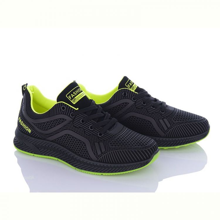 Купить Кроссовки Wonex 197-142 black-green на obuv-plus.com.ua