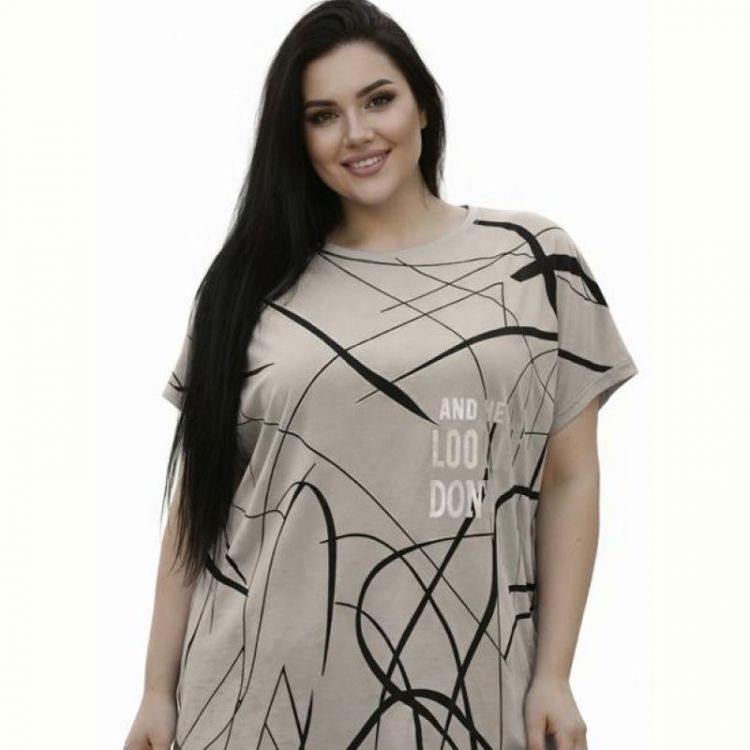 Купить Футболка Elena&Vika 26009 l.beige на obuv-plus.com.ua