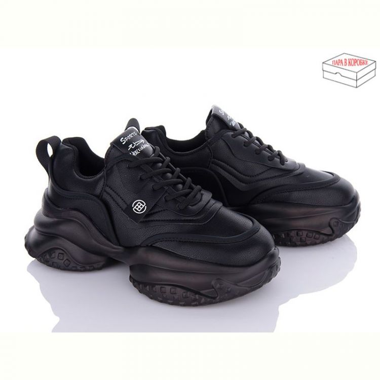 Купить Кроссовки Ailaifa 8112 all black на obuv-plus.com.ua