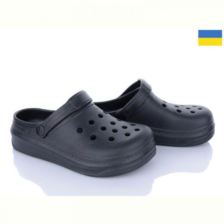 Купить Кроксы Golden Lion 312 чорний на obuv-plus.com.ua