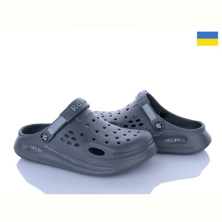 Купить Кроксы Golden Lion 516-018 т.сірий на obuv-plus.com.ua