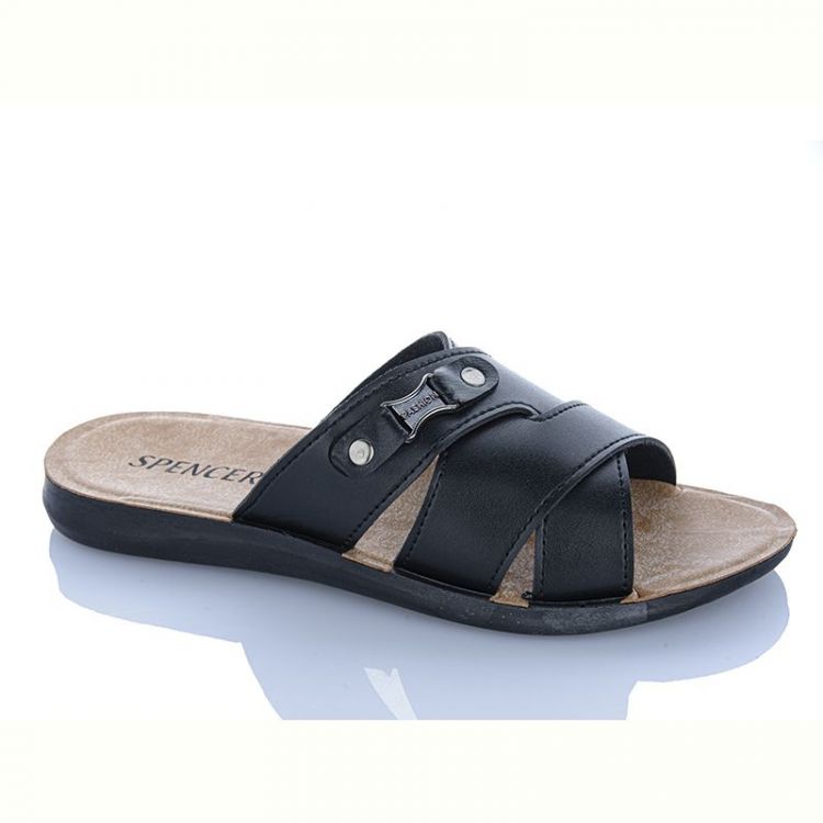 Купить Шлепанцы Spencer SP fashion чорний на obuv-plus.com.ua
