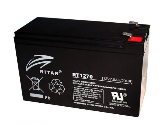 Купить Батарея  Ritar AGM RT1270B, 12V-7Ah на obuv-plus.com.ua