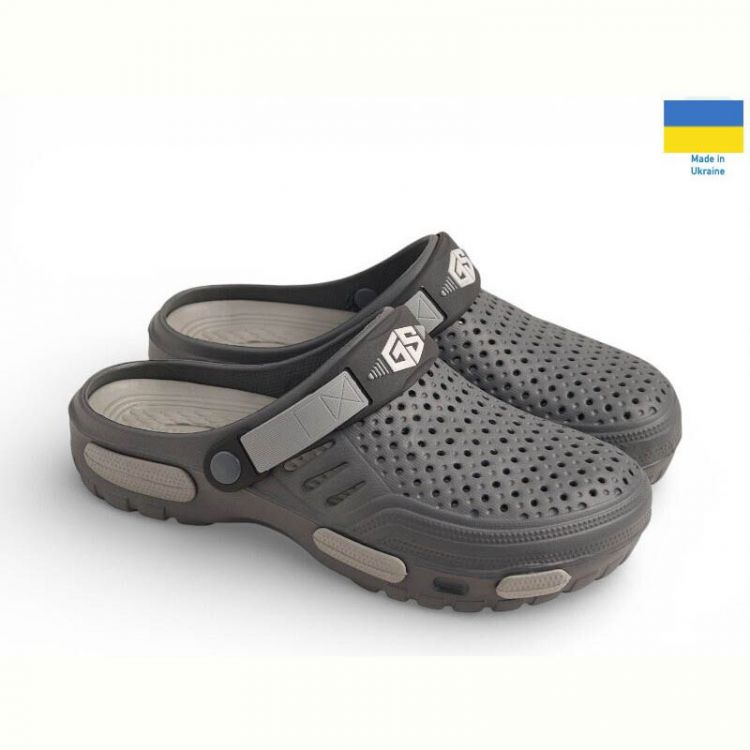 Купить Кроксы Gipanis CM118 графіт на obuv-plus.com.ua