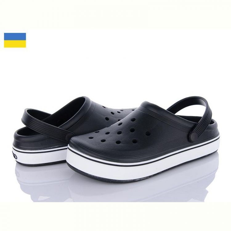 Купить Кроксы Golden Lion 523 чорний на obuv-plus.com.ua
