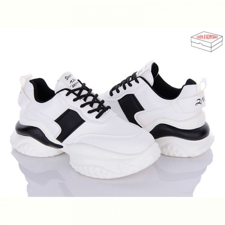Купить Кроссовки Ailaifa 8110 white-black на obuv-plus.com.ua