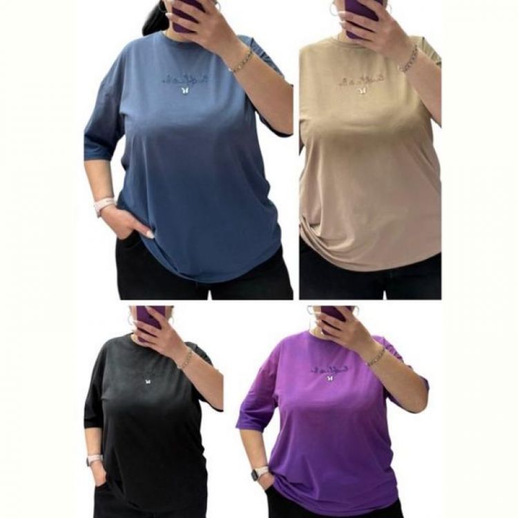 Купить Футболка Elena&Vika 25107 black на obuv-plus.com.ua