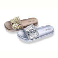 Купить Шлепанцы Super Gear 02-888 gold-silver mix на obuv-plus.com.ua