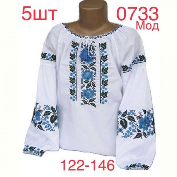 Купить Вышиванка Надийка ND871-0733 white на obuv-plus.com.ua