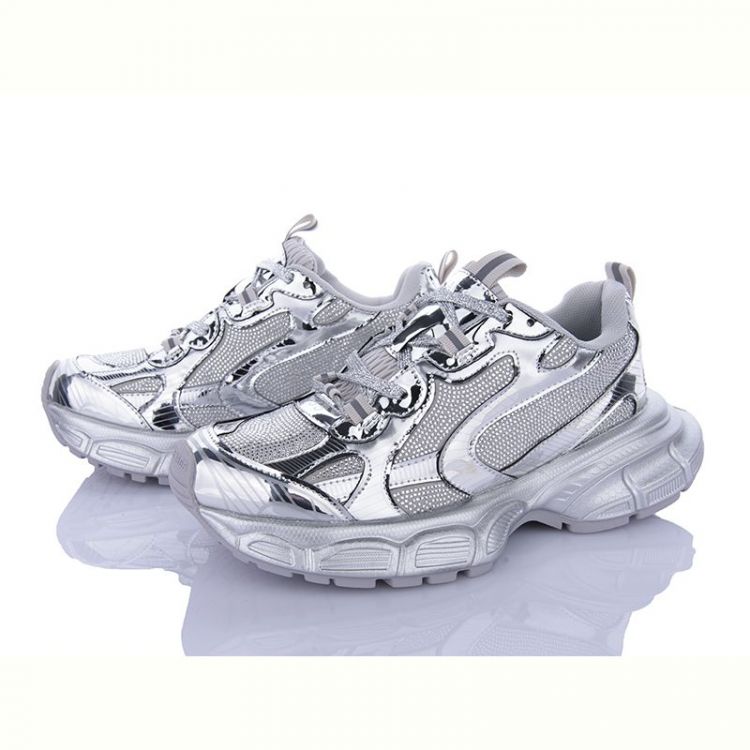 Купить Кроссовки Apawwa A1335 white-silver на obuv-plus.com.ua