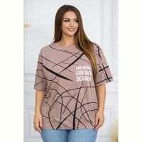Купить Футболка Elena&Vika 26009 l.brown на obuv-plus.com.ua