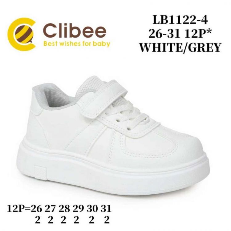 Купить Кроссовки Clibee ApL-LB1122-4 white-grey на obuv-plus.com.ua