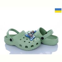 Купить Кроксы Cross Cross 017-1 джибіт.крутит.оливка на obuv-plus.com.ua