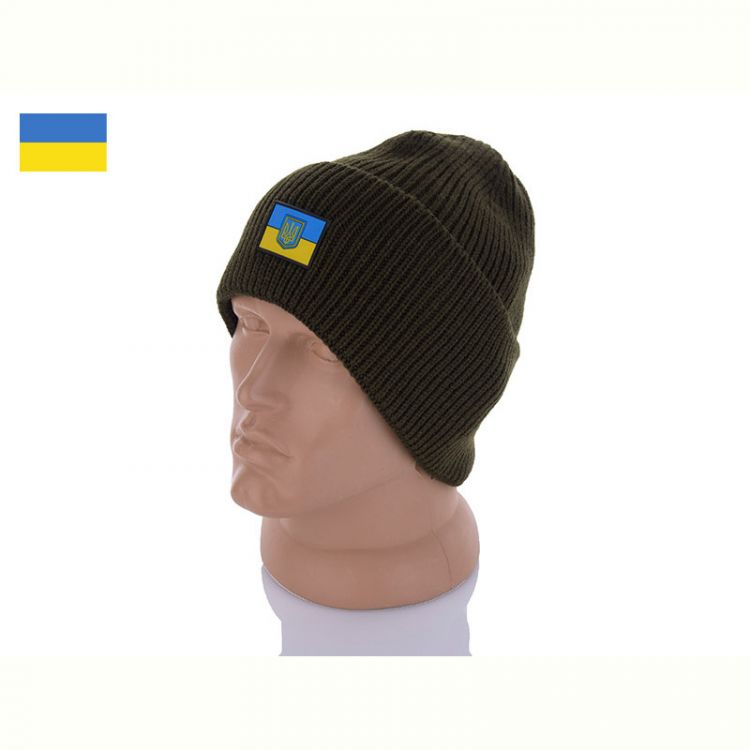 Купить Шапка Viola Шапка з флагом зелений на obuv-plus.com.ua