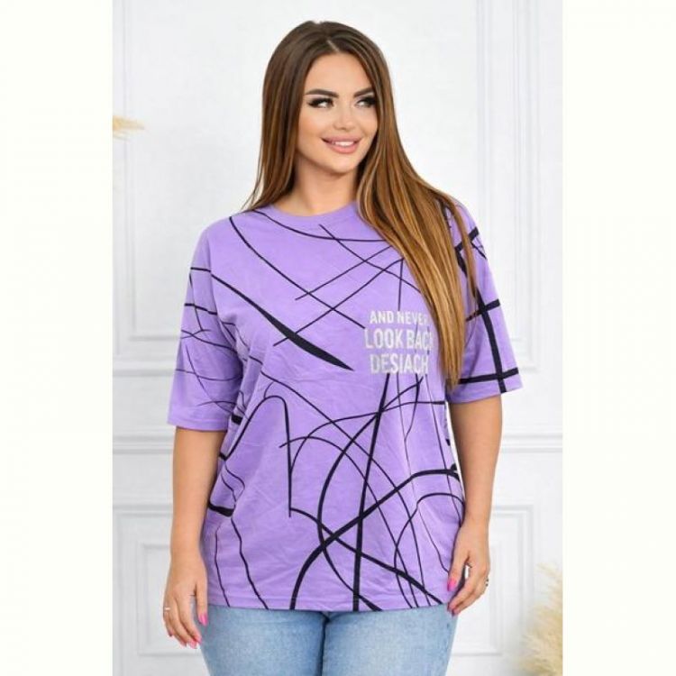 Купить Футболка Elena&Vika 26009 lilac на obuv-plus.com.ua