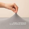 Купить Простынь трикотажная 160х200х35 см на резинке IDEIA, эластичная, трикотаж, хлопок серая на obuv-plus.com.ua