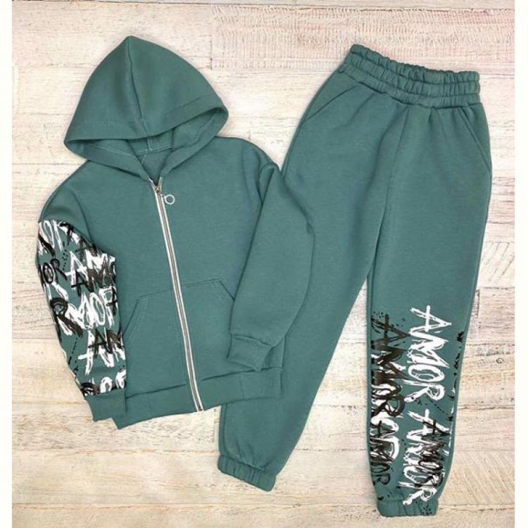 Купить Костюм спорт LiMa kids 2428 green на obuv-plus.com.ua