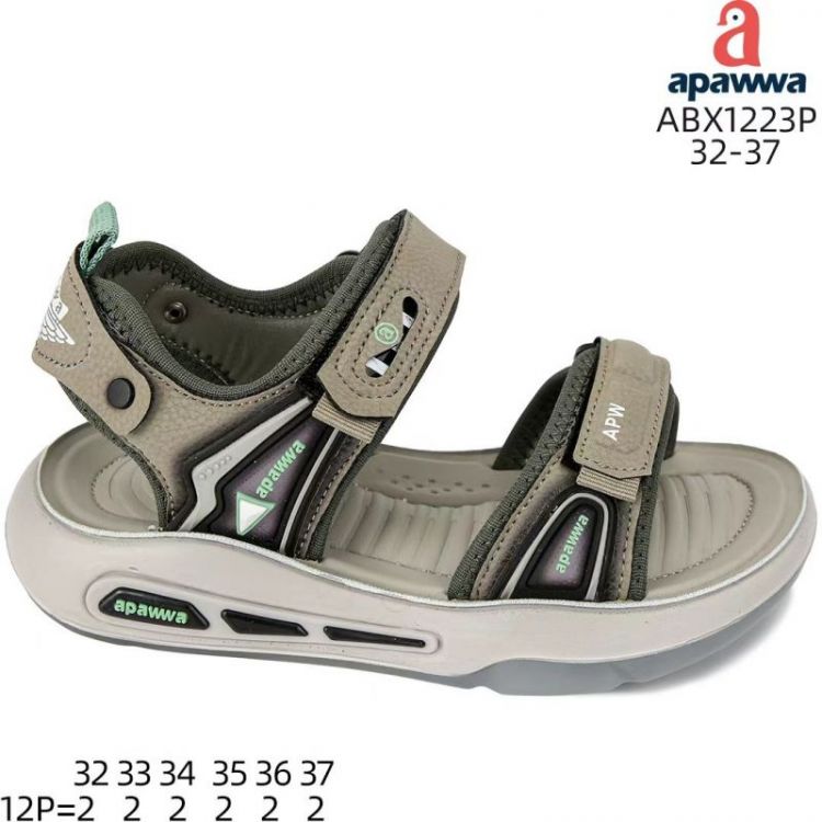 Купить Босоножки Apawwa AM-ABX1223 khaki на obuv-plus.com.ua
